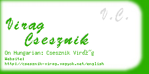 virag csesznik business card